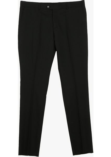 Normal Bel Normal Paça Regular Fit Siyah Erkek Pantolon PN1014100169