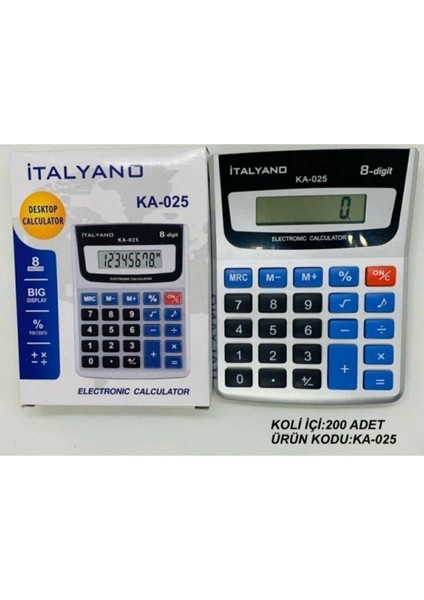 Italyano Digit Elektronik Hesap Makinesi Itl-25