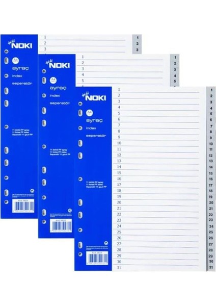 5 Adet 1-31 Rakamlar Ayraç Seperator fiyatları