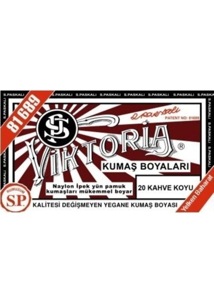 Kumaş Boyası Koyu Kahve 2pk+Fiske Sabitleme 1pk fiyatları