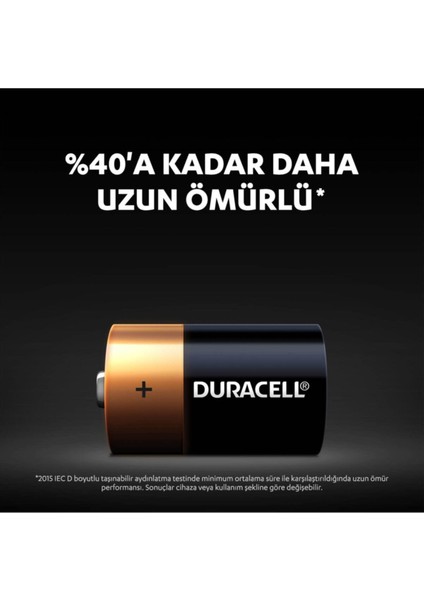 Alkalin D Büyük Boy Pil 2'li Paket