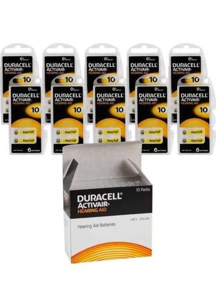 Activair 10 Kulaklık Pili 6'lı Blister ( 10 Paket )