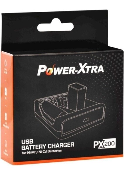 2 Adet Varta 9V Şarjlı Pil + PX200 A-Aaa ve 9V USB Pil Şarj Cihazı PX-200