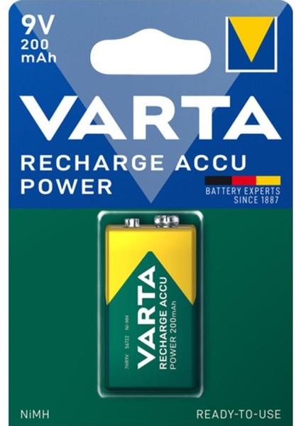 2 Adet Varta 9V Şarjlı Pil + PX200 A-Aaa ve 9V USB Pil Şarj Cihazı PX-200