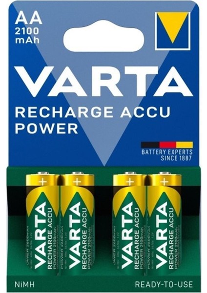 56706 2100 Mah Şarjlı Kalem Pil 4'lü