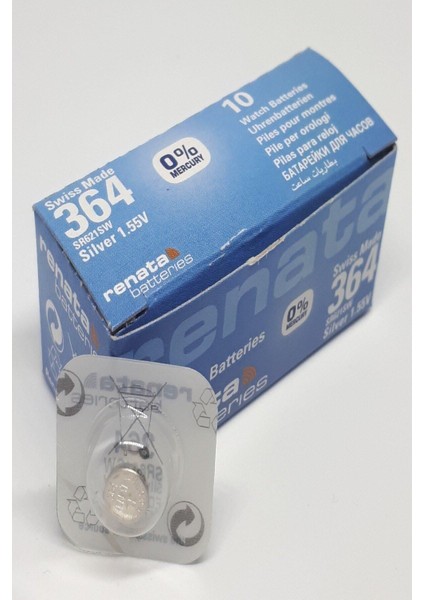 Atasaat Renata 364 SR621SW 1,55V Saat Pili - 1 Adet