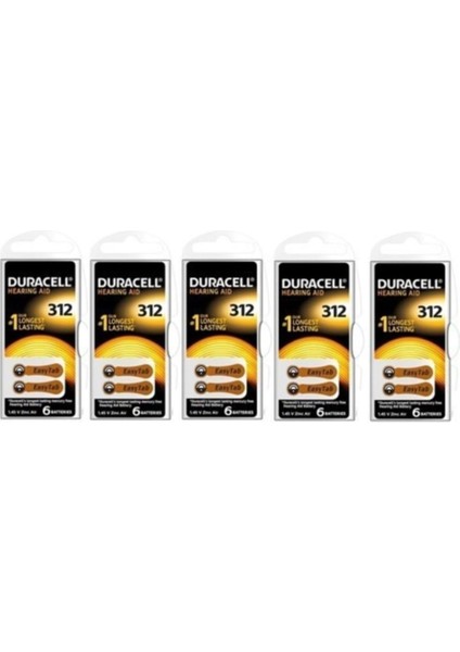 312 Numara Işitme Cihazı Pili 5'li Paket