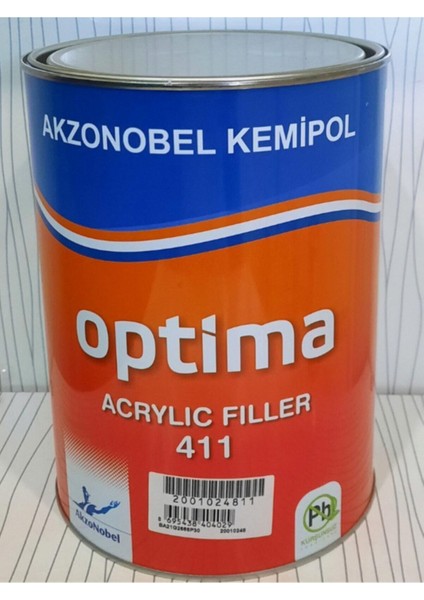 Akzo Nobel Optima Akrilik Astar 3.75 ml Gl 6,5 kg 411 Akzo 411 Astar