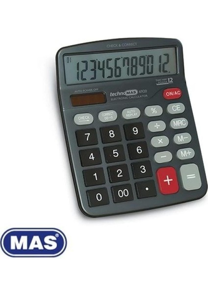 Ofis Tipi Hesap Makinesi 12 Hane Düzeltmeli 6920