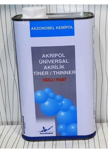 Akzo Nobel Akrilik Tiner Hızlı Fast 1 Litre Akzo Akr Tiner kg