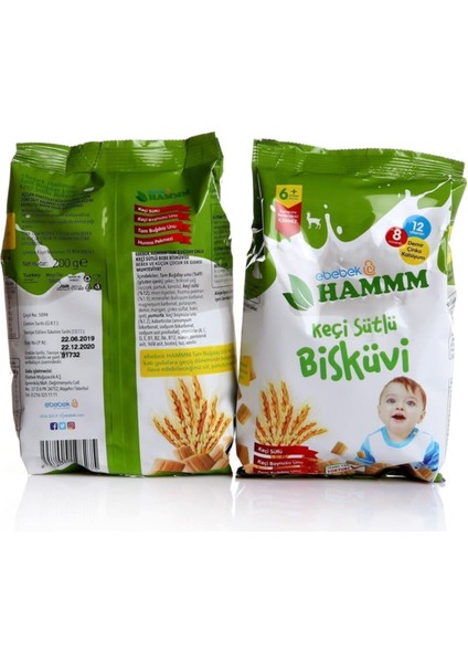 Hammm Keçi Sütlü Bebek Bisküvisi 400 gr modelleri