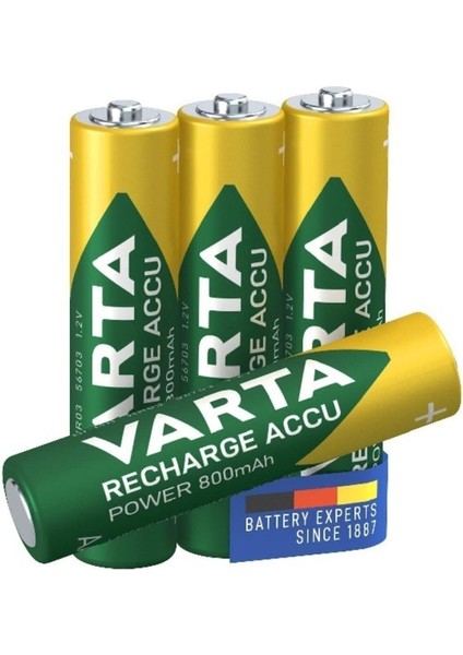 4 Adet Ready To Use 800MAH Ni-Mh Aaa Şarjlı Ince Pil fiyatları