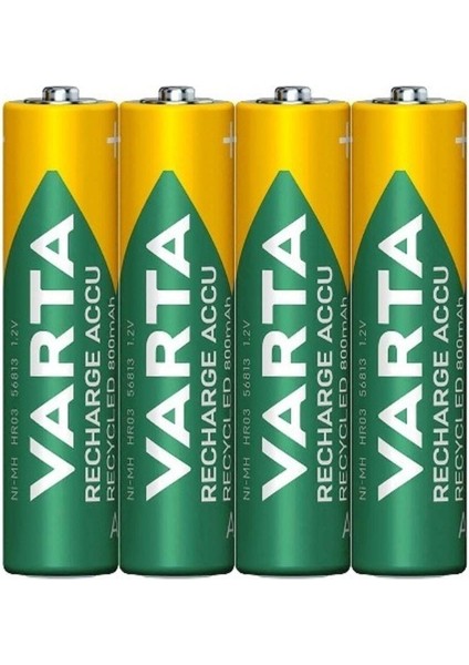 4 Adet Ready To Use 800MAH Ni-Mh Aaa Şarjlı Ince Pil modelleri