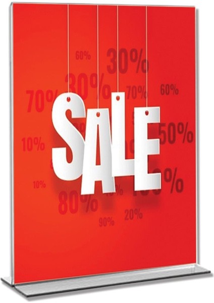 Krcdisplay T Tipi A7 Kağıdı Boyutlu Dikey Pleksi Föylük 10 Adet modelleri