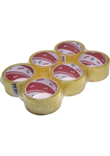 Vege Fil Koli Bandı Ambalaj Bantı Şeffaf Bant 1 Pkt 6 Adet 45X100 Bant