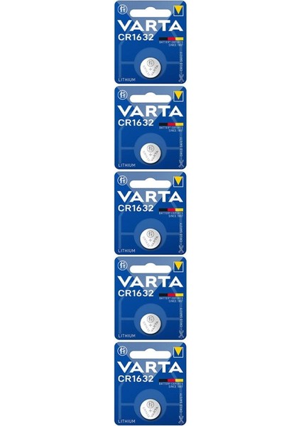 CR1632 3V Lityum Düğme Pil 5'li