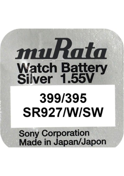 SR927SW 395-399 Numara Saat Pili 1.55V 10 Adet