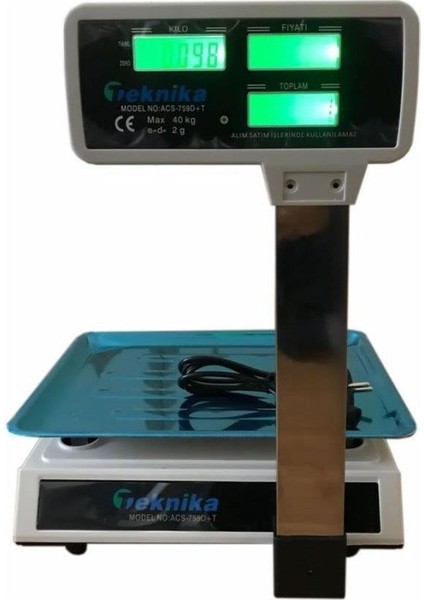 Byzstore Boynuzlu Ekranlı Elektronik Terazi Bakkal Manav Market Pazarcı Tartısı (Max:40 kg 2gr Hassasiyet) fiyatları