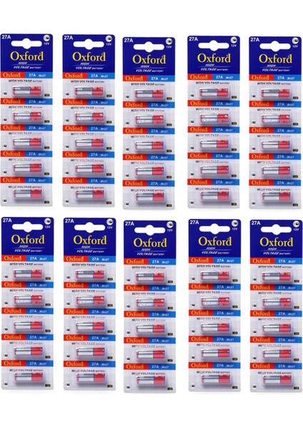 27A MN27 V27A V27GA 12 Volt Alkalin Pil 50’li Paket