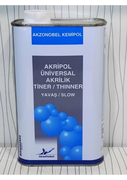 Akzo Nobel Yavaş Akrilik Tiner 1 Litre Akzo Akrlik Tiner Yavas