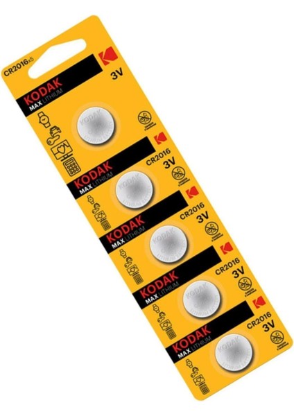 Pil Cr 2016 Baskül Pili Tartı Pili Terazi Bios Para Pili Kumanda Pili 1 Paket 5 Li