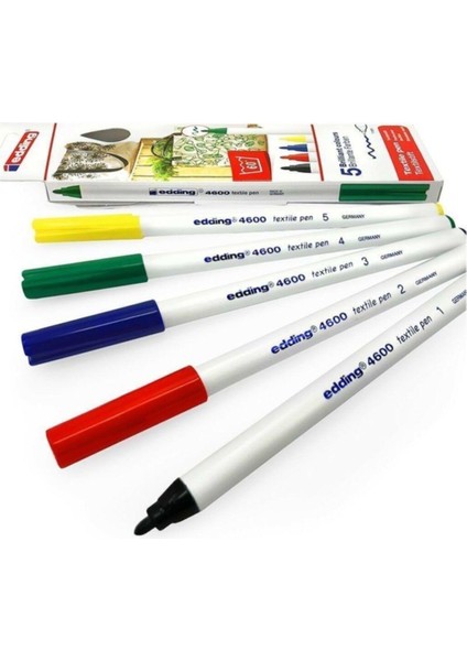 4600 Tekstil Kalemi 1mm 5li Set Basic