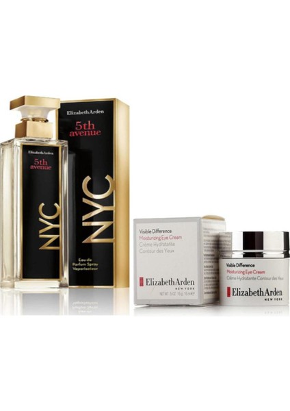 Nemlendirici Göz Kremi 15ML+ELIZABETH Arden 5th Avenue Nyc Edp Parfüm 125ML 2li Set