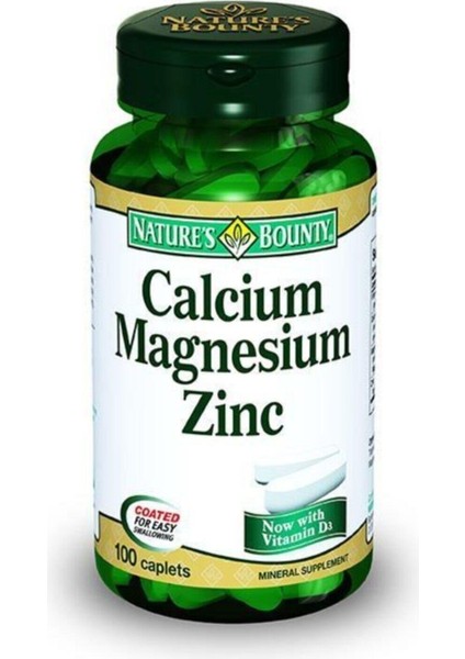 Natures Bounty Calcium Magnesium Zinc 100 Tablet