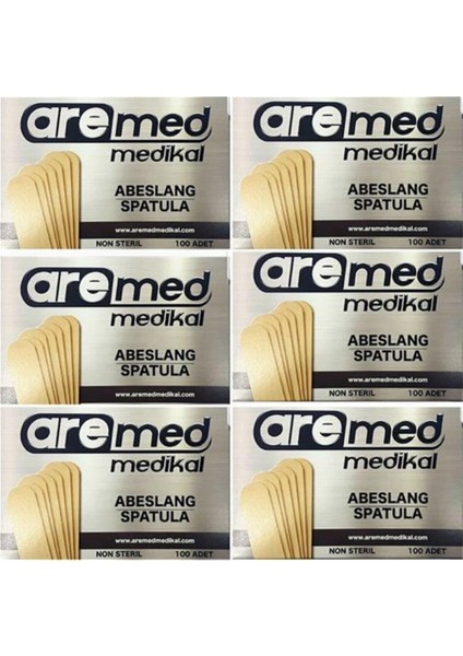 EKS Ticaret Aremed Abeslang / Spatula 100 Lü 6 Paket