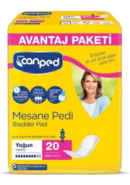 Büyük Boy Yoğun 20X2:40 Adet Mesane Pedi fiyatları