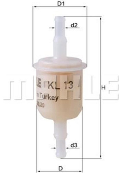KL13OF Unıversal Benzin Filtresi Tofas V.b 13321278272 82425649 (WE664836)