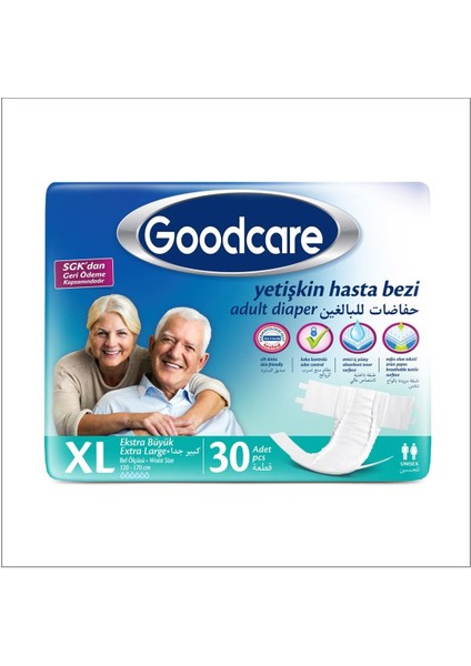 Goodcare Xl Belbantlı Yetişkin Hasta Bezi Xl 30'lu