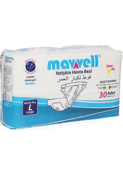 Large Yetişkin Hasta Bezi - 30 Lu