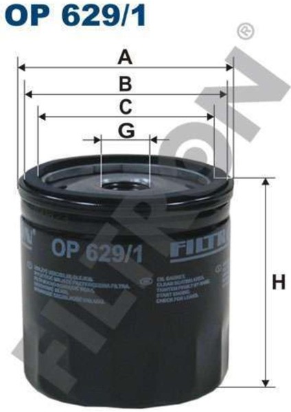 Yag Fıltresı Fıesta Vı Ym-Focus Iı-Mondeo Fıltron OP629/1