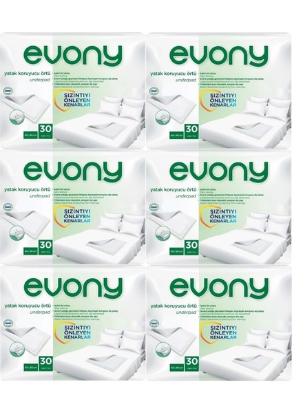 Hasta Yatak Koruyucu Örtü 60*90CM 180 Adet (6pk*30) (Kaymaz Özellikli)