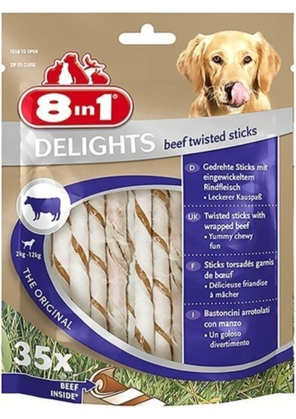 Delights Köpekler Için Biftekli Ödül Çubuğu 190 gr