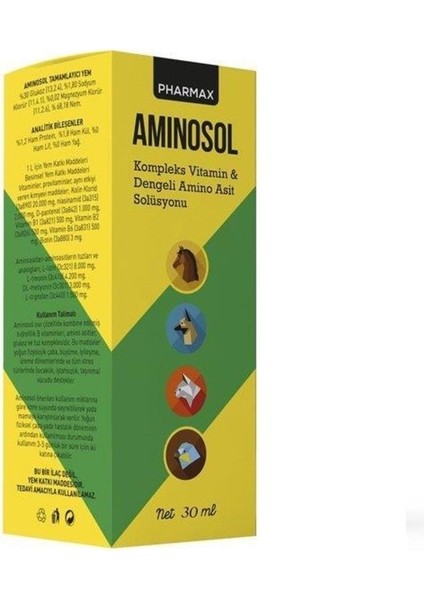 Aminosol Vitamin ve Aminoasit Solüsyonu 30ML