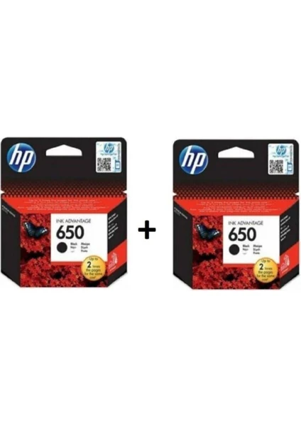 Hp 650 Siyah 2 Li Set Kartuş Hp