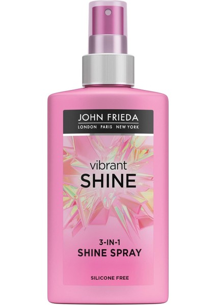 John Frieda Vibrant Shine Canlı Parlaklık Veren 3'ü Bir Arada Saç Spreyi