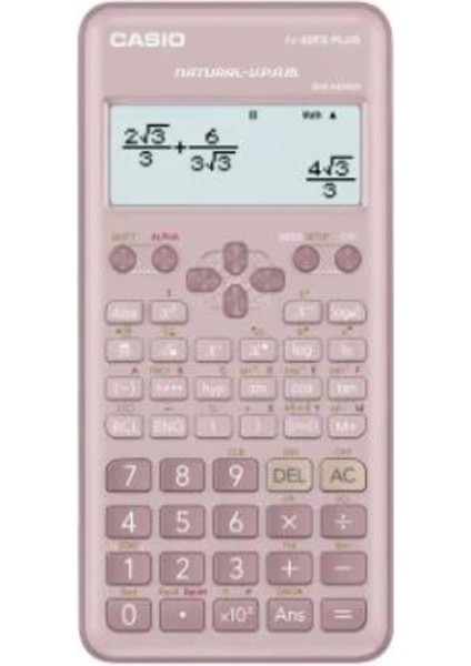 FX-82ES Plus Pembe Bilimsel Fonksiyonlu Hesap Makinesi 2.versiyon