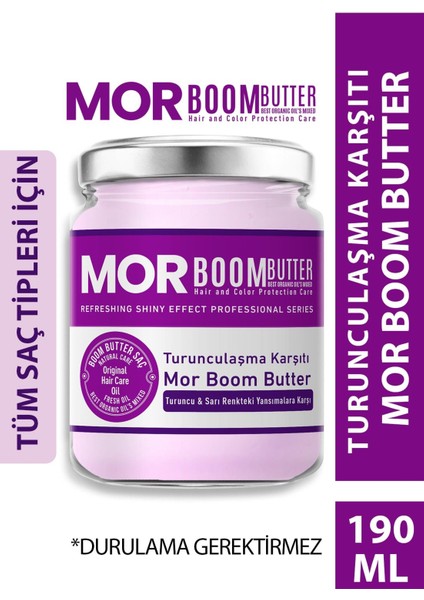 Boom Butter Mor Saç Bakım Yağı 190 ml