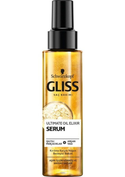 Schwarzkopf Gliss Ultimate Oil Elixir Besleyici Bakim Serumu 100 ml