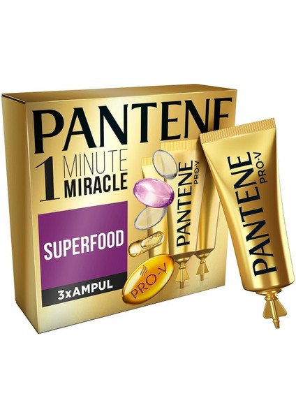 Ampul 1 Dakikada Mucize Superfood 3X15ML fiyatları