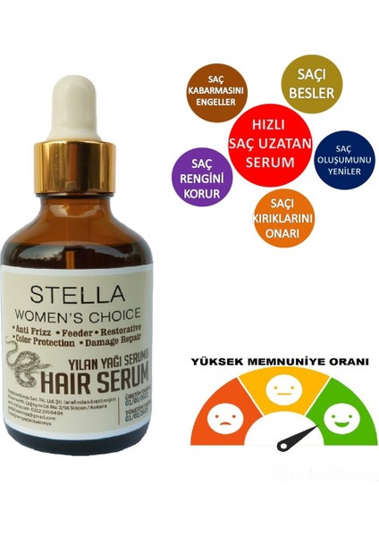 Women’s Choıce Stella Stella Yılan Yağı Saç Serumu (Hızlı Saç Uzatan Serum)