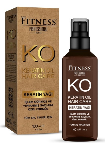 Keratin Yağı 100 ml Aşırı Yıpranmış ve Kuru Saçlara Özel Bakım Yağı