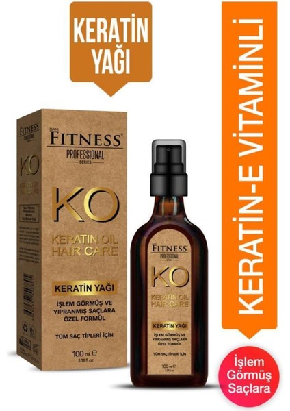 Keratin Yağı 100 ml Aşırı Yıpranmış ve Kuru Saçlara Özel Bakım Yağı