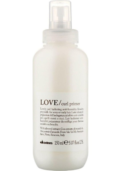 Love Curl Primer Kıvırcık , Dalgalı Saçlar Için Süt 150 ml