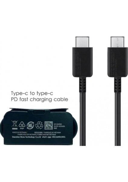 Orjinal 25W ve 45W Destekli Hızlı Type-C Usb-Şarj Kablosu (Siyah)