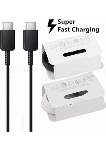 Orjinal 25W ve 45W Destekli Hızlı Type-C Usb-Şarj Kablosu (Siyah)