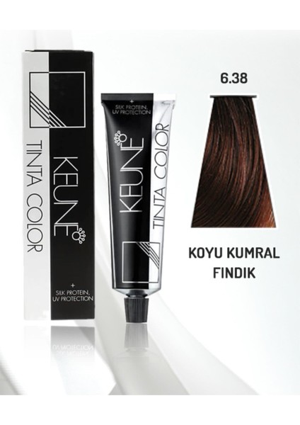 Tinta Color Saç Boyası 60 ml No: 6.38 Koyu Kumral Fındık